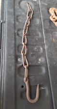 Hand Forged Hook & Chain Primitive Blacksmith Made 25