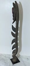 OLD PAPUA NEW GUINEA TRIBAL WOOD STATUE - YIPWON HOOK SPIRIT FIGURE picture