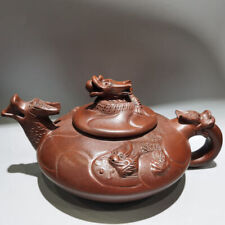 Chinese Yixing Zisha Clay Handmade Exquisite Fish&Dragon Teapot é±¼åŒ–é¾™å£¶ 6114 picture