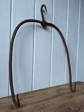 Antique Wrought Iron Cauldron/Skillet Hanging Hook~Open Fire Cooking~Pot Hanger~ picture