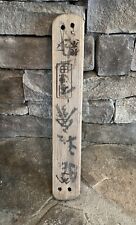 Japanese Wooden Fishing Float Slat Kanji-Maker Marks Old Antique 14 1/2” picture