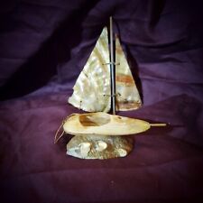 Vintage Shell Ship/ Sail Boat   picture