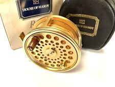 Hardy Gold Sovereign #8/9 trout fly reel with Hardy reel pouch Plus Hardy lin... picture