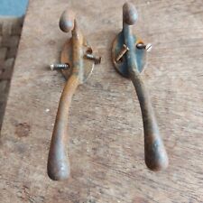 2 Rusty Old Vintage Hooks With Screws picture