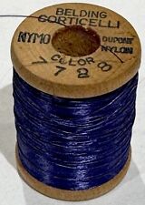 VTG Nylon Thread NYMO Belding Corticelli Cobalt Blue Fly Fishing Tying 7728 B picture