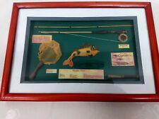 Vintage Fishing Glass Framed 3D Picture Rainbow Trout 13x9 picture