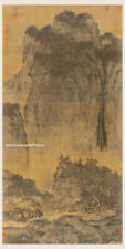 Chinese old painting Travellers amid mountains and streams Fan Kuan Song dynasty picture