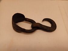 Antique Hand Forged Single Tree Hook Primitive Blacksmith Made picture