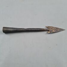 Antique double fluted hand forged whaling / fishing harpoon spear tip picture