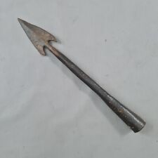 Antique double fluted hand forged whaling / fishing harpoon spear tip 13.1