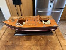 Chris Craft Double Cockpit Speed Boat Wooden Model 21
