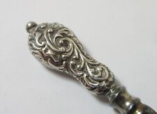 Antique Repousse Sterling Silver Glove Hook picture