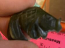Vintage Jade Fish; 1â€�, 6.5 Gram Carved Chinese Fish, Green Stone w/ Drilled Hole picture