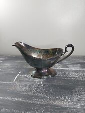 Vintage possibly Silver Plated Gravy Boat Unknown Maker preowned picture