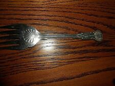 Vintage Large Silver-plat King's Fish Fork Sheffield Silver Plate Cold Meat Fork picture