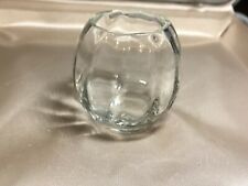 EAPG TOOTHPICK HOLDER Clear Glass Fish Bowl Polished Rim 2