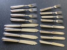 Â Wm Hutton & Sons Silver Plated Knives, Forks, Fish Knives & Forks (circa 1920) picture