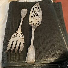 Silver Plated Fabulous Antique Fish Servers picture