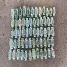 RARE Glass Fishing Float Buoy Ball Cylinder Vintage 60 piece set 13-15.5cm Japan picture