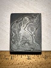 Printing Block “ Man Trout Fishing In A Stream “ Nice Details picture
