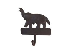 Vintage Handmade Decorative Wrought Iron Elephant Shape Hook picture