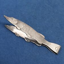 Extremely Rare JA Henckels Zwillingswerke D.R.G.M. Silverplated Fish Motif Tongs picture