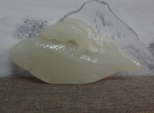 Rare Fine Old China Hand Carving Fish White Nephrite Jade Statue Pendant picture
