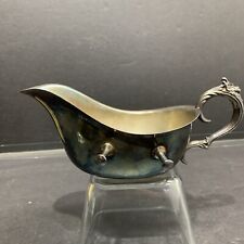 VINTAGE GRAVY BOAT FBR EP BRASS LEAD MTS USA picture