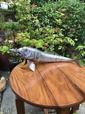 Antique Style Novelty Solid SILVER Super  Articulated Jumbo Size Fish Figure picture