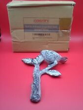 Comfify Bird On A Branch Single Wall Hook Antique White picture