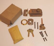 Segal Bass Surface Latch Lock Deadbolt NEW-oldsock With KEYS & All picture