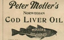 c1900 Ad Moller's COD LIVER OIL Fish QUACKERY MEDICINE WH Schieffetin Co NY 3529 picture