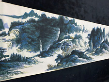 Antique scroll painting of Huang Binhong (landscape fish) scroll picture