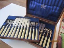 Superb Antique English Fish Set Service for 12 Silverplate by Mappin & Webb picture