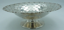 Solid Silver Fish Scale Style Compote / Tazza / Fruit Bowl by Mappin & Webb picture