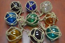 8 PCS REPRODUCTION GLASS FLOAT BALL WITH FISHING NET 4