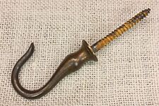 Old Plant Hook Oil Lamp Fish Serpent 2 3/8