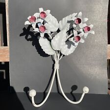 Vintage Metal Shabby Chic Metal Flowers Hook Daffodils picture