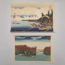 Ukiyo-E Woodblock Prints Including Shimousa Choshiura Bonito Fishing Boat picture
