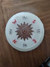 VTG Rare Glass Nautical Ceiling Light Shade Sail Boat Lighthouse Anchor Compass picture