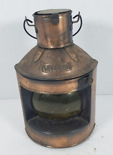 Vintage STARBOARD Ship Brass Oil Lamp Nautical Maritime Boat Lantern clear picture