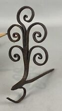 Antique Primitive Wrought Iron Hand Forged Hanger Hook For Betty Grease Lamp picture