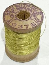 VTG Silk Thread BELDING CORTICELLI RICHARDSON LIME GREEN Fly Fishing Tying 9375 picture