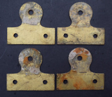 4 Victorian Brass Picture Frame Mounting Brackets old reclaimed painting mirror picture