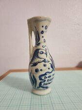Old Indones Blue & White porcelain Hand Painted Fish Pattern Creamer  PRE-OWNED  picture