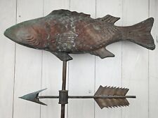 Antique Copper Fish Weathervane with Natural Patina 25