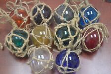 10 PCS REPRODUCTION GLASS FLOAT BALL WITH FISHING NET 3