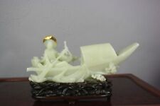 Hetian jade fishing boat ornaments from Qianlong period. picture