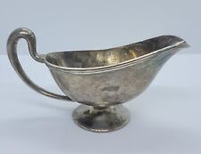Wilcox International Silverplate Gravy Sauce Boat Unpolished Vintage American picture