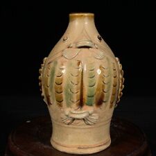 Chinese Antique Tang Dynasty Changsha Kiln Ancient Pottery Fish Vases picture